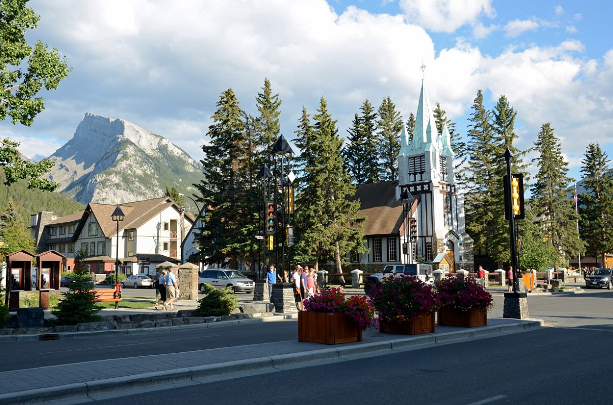 10 St. Paul-s Presbyterian Church On Banff Avenue With Mount Rundle Behind In Summer